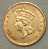USA, 1$ or dollar 1862 tête Princesse Indienne, lartdesgents.fr