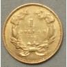 USA, 1$ or dollar 1862 tête Princesse Indienne, lartdesgents.fr