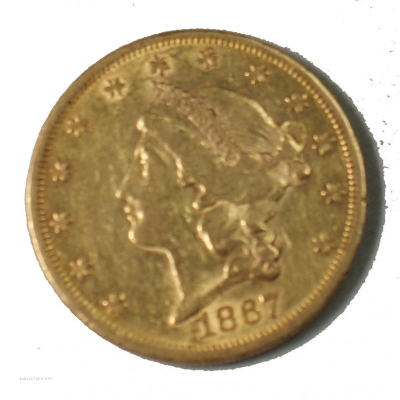 USA 20$ DOLLARS 1867 DOUBLE EAGLES, lartdesgents.fr