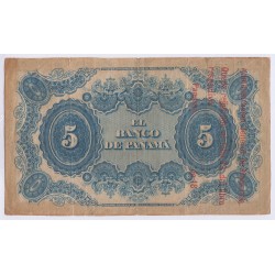 Banco de Panama - 5 Pesos COLOMBIA 1869 PS.722
