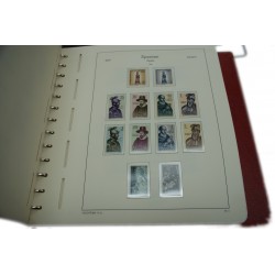Lot de 2 albums Leuchtturm + Feuilles ESPAGNE de 1950 à 1998 + timbres neuf* à voir