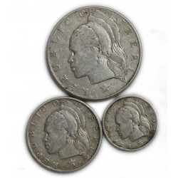 AFRIQUE LIBERIA, Lot de 50 et 25 cents 1960 et 10 cents 1961