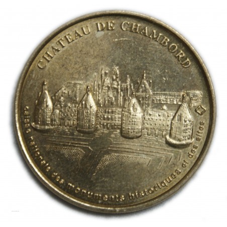 Jeton Médaille touristique (41), Château de CHAMBORD 1998, lartdesgents.fr