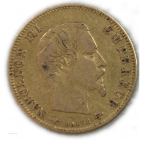 Napoléon III, 5 Francs or 1858 A Paris, lartdesgents.fr Avignon
