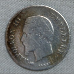 FRANCE NAPOLEON III- 20 Centimes  1856 D Lyon TB cote 90€