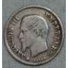 FRANCE NAPOLEON III- 20 Centimes  1860 BB Strasbourg (2) TB cote 20€