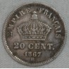 FRANCE NAPOLEON III - lot 20 Centimes 1867 BB et 1867 A