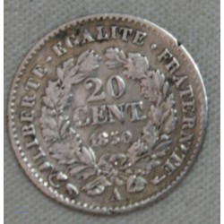 copy of FRANCE - 20 Centimes 1850 A (2) (oreille haute) TB cote 18€