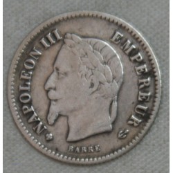 FRANCE NAPOLEON III - lot 20 Centimes 1867 BB