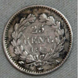 FRANCE LOUIS PHILIPPE Ier 1/4 franc 1834 A Paris (3), lartdesgents