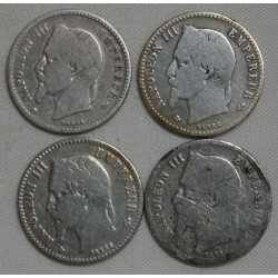 FRANCE Napoléon III, 50 centimes 1864BB, 1865A, 1867A, lartdesgents.fr