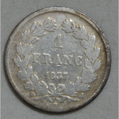 Louis philippe Ier, 1 Franc 1837 W Lille, lartdesgents.fr