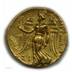 Statère d'or ALEXANDRE III (SIDON Ménès) 324/3 av. J.C. Superbe