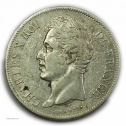 CHARLES X 5 Francs 1827 A Paris,TTB, lartdesgents.fr