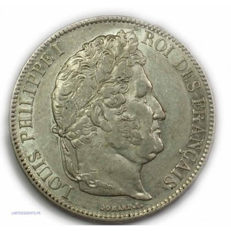 ECU 5 Francs LOUIS PHILIPPE Ier, 1833 A PARIS, TTB++