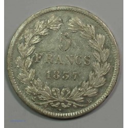 ECU 5 Francs LOUIS PHILIPPE Ier, 1837 B Rouen, TTB