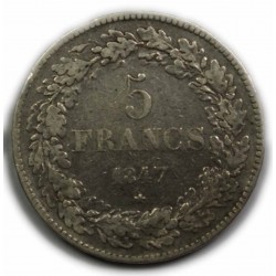 BELGIQUE - LEOPOLD Ier 5 Francs 1847, lartdesgents