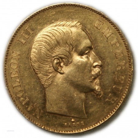 50 Francs  NAPOLÉON III 1855 BB Strasbourg, SUPERBE