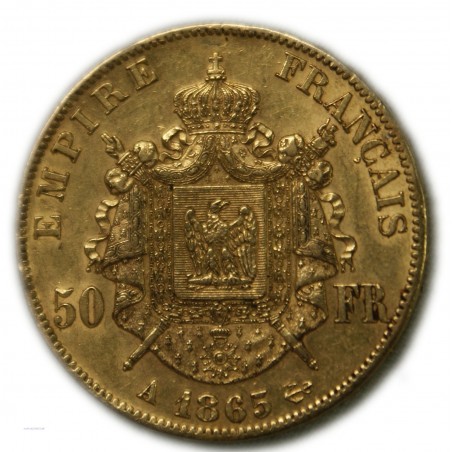 50 Francs NAPOLÉON III 1865 A PARIS, TTB, lartdesgents.fr