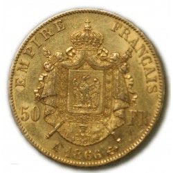 50 Francs NAPOLÉON III 1866 A PARIS, TTB, lartdesgents.fr