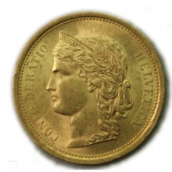 SUISSE 20 Francs 1886 B, lartdesgents.fr