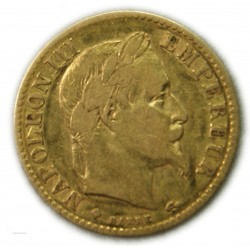 Napoléon III 10 Francs 1865...