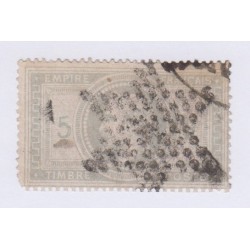 Timbre N°33A, 5F violet-gris, nov 1869 oblitéré étoile muette cote 1300 euros lartdesgents.fr