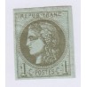 N°39C , 1c. olive, 5 déc.1870 Neuf** signé cote 400 euros lartdesgents.fr