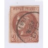 Timbre France n°40Bc , 2c. marron,  Oblitéré Signé Calves cote 1500 Euros lartdesgents