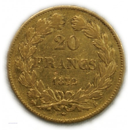 LOUIS PHILIPPE Ier 20 Francs 1832 B Rouen, lartdesgents.fr