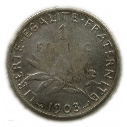 Semeuse 1 franc 1903 TB+,...