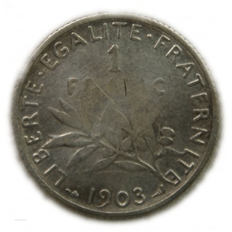 Semeuse 1 franc 1903 TB+, lartdesgents.fr