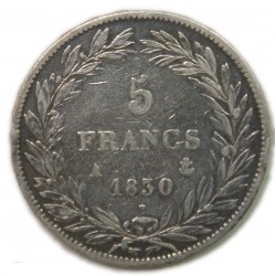 Louis Philippe Ier 5 Francs 1830 A T. relief, lartdesgents.fr