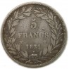 Louis Philippe Ier 5 Francs 1831 W Tranche en creux, lartdesgents