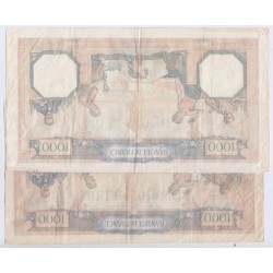CERES & MERCURE- 1000 Francs 4 Billets TB/TTB, lartdesgents