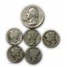 USA - halfs Dollar + dimes, voir photos lartdesgents.fr