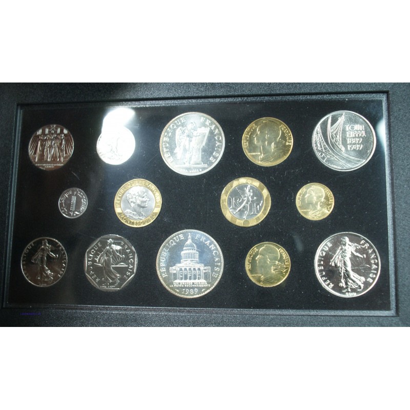 Fleur De Coins FDC, 1989 14 pièces dont la Montesquieu, lartdesgents.fr