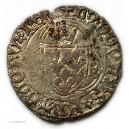 Louis XII, grand blanc à la couronne,TB TROYES ,25-04-1498 lartdesgents