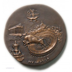 Médaille moderne d'Antonin le Pieux Nîmes 1961 par Courbier