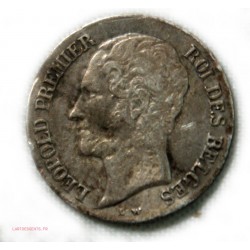 BELGIQUE rare 20 cents 1858 Léopold Ier, lartdesgents.fr
