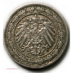 GERMANY - 20 pfennig 1892A, lartdesgents