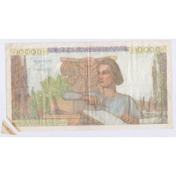 France - 10000 Francs Génie Français - 4-3-1954 - à restaurer, lartdesgents.fr