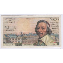France - 1000 Francs Richelieu  - 4-10-1956 - TTB, lartdesgents