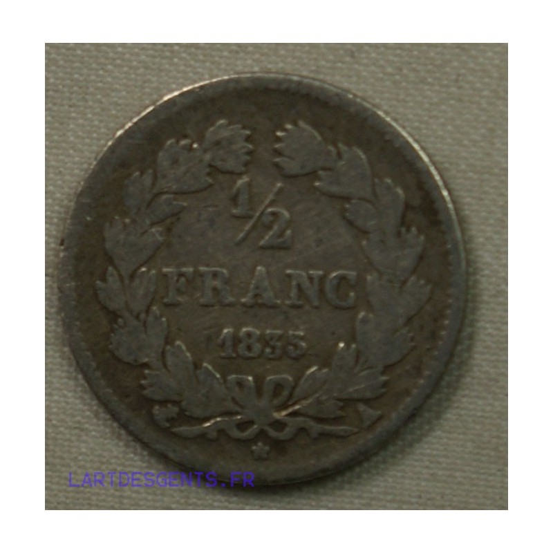 France Louis Philippe Ier - 1/2 Franc 1835 A, lartdesgents
