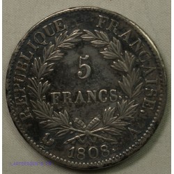 FRANCE Napoléon Ier -  Écu 5 Francs 1808 A Paris, lartdesgents.fr
