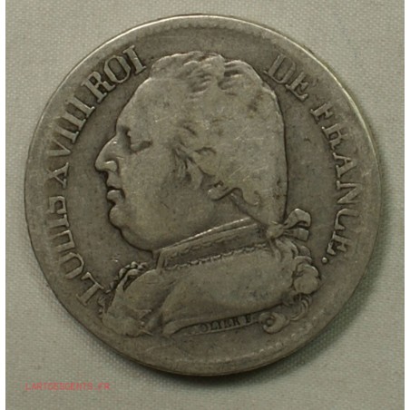 FRANCE Louis XVIII -  Écu 5 Francs 1815 L, lartdesgents.fr
