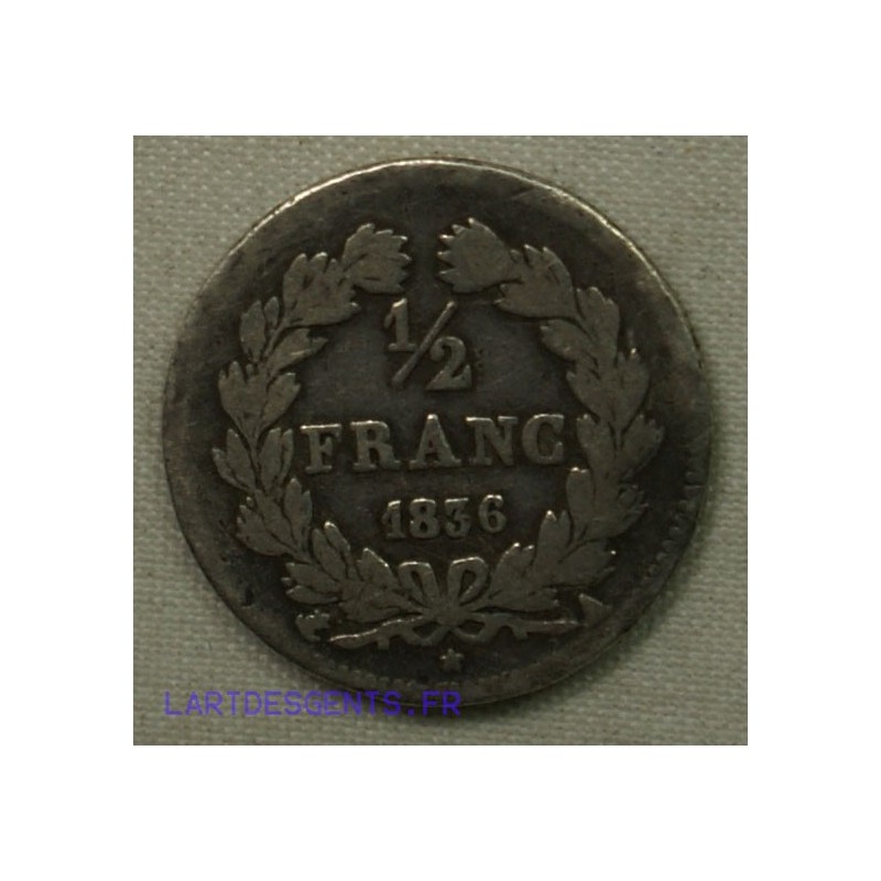 France Moderne Louis Philippe Ier  1/2 Franc 1836 A, lartdesgents