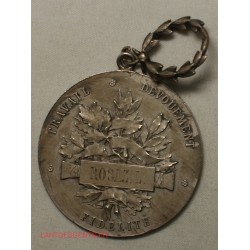 Médaille en argent Paris 1911, Travail dévouement fidélité par vernon, lartdesgents.fr