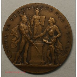 médaille pour la république par l’École bronze (79grs 57mm), lartdesgents