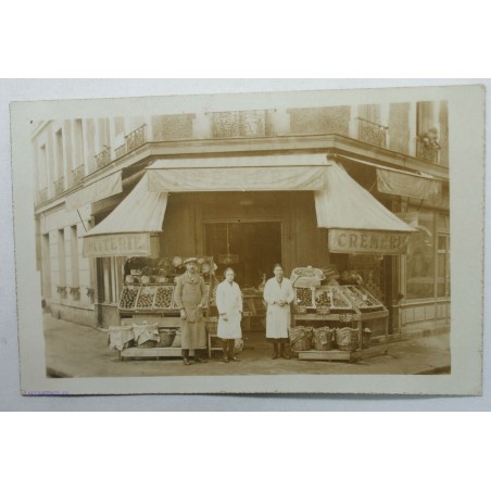 CARTE PHOTO MAGASIN "Maison PINARD" Fruiterie, Crèmerie à Puteaux (92)